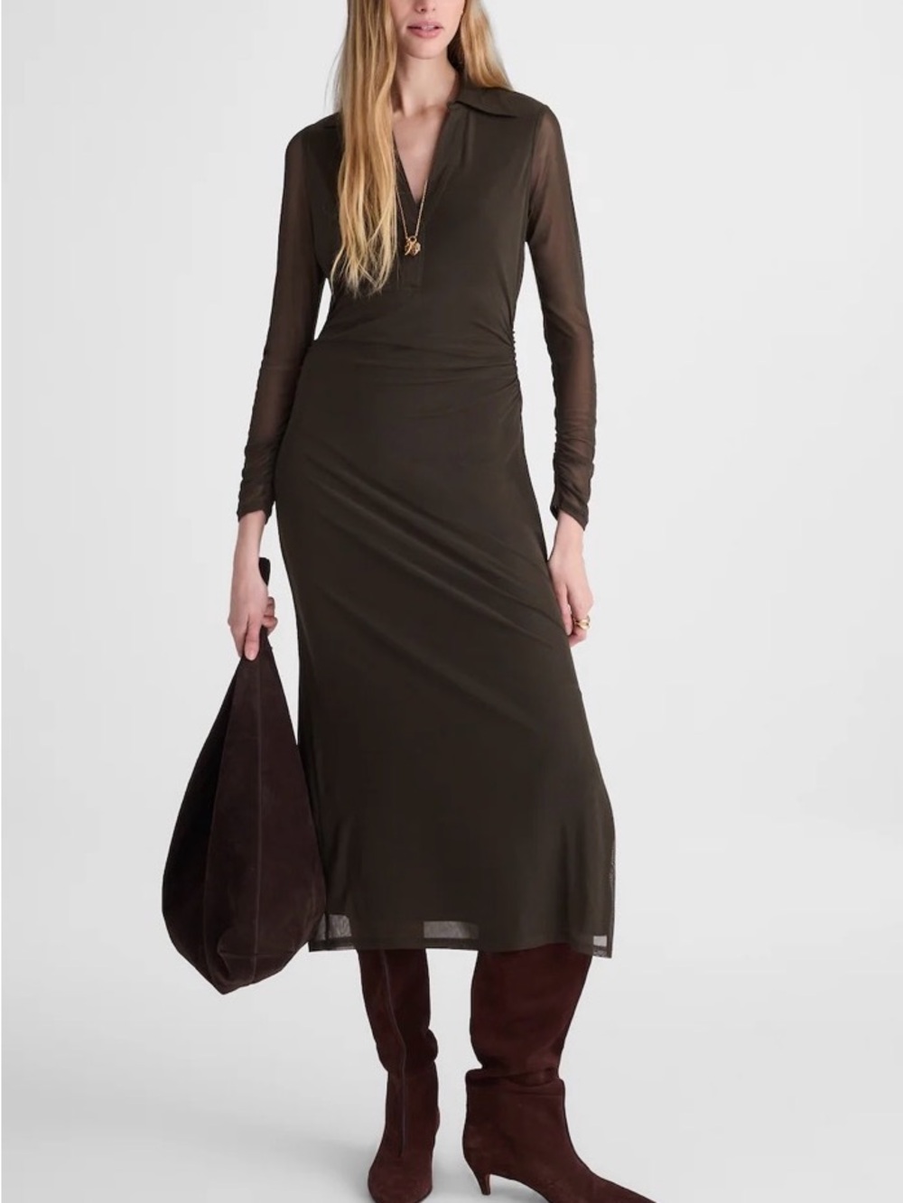 Madewell
Long-Sleeve Polo Midi Dress